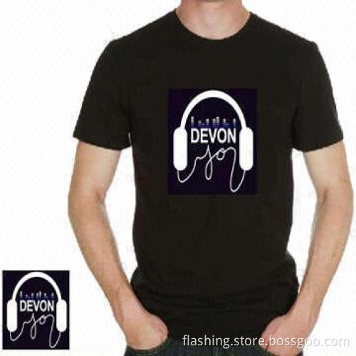 Hot Sale EL T-shirts, Made of 100% Cotton, Weighs 180g